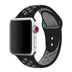 Для Apple Watch группа 38 мм 42 мм 40 мм 44 мм, мягкие дышащие силиконовый спортивный ремешок замена Браслет для Apple iWatch S