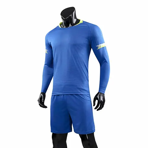 Пользовательские футбольные майки DIY Джерси мужские футболки с длинными рукавами футбольные команды тренировочные формы наборы DIY наборы M-3XL Новинка - Цвет: Blue
