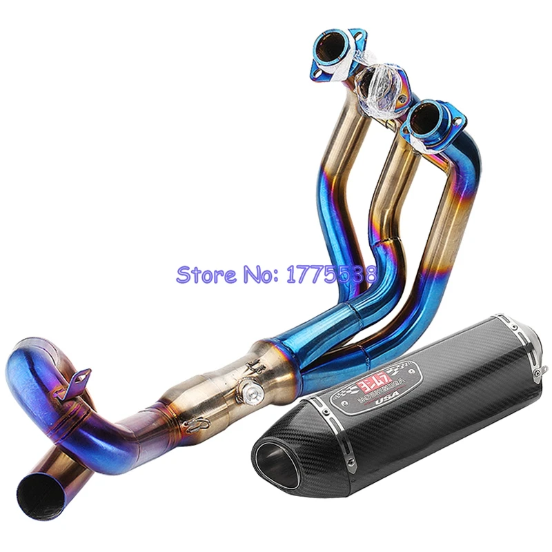 

MT09 MT-09 FZ09 FZ-09 XSR900 Motorcycle Full Exhaust Muffler System Header Front Pipe for MT09 FZ09 2014-2018 XSR900 2016-2018