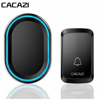 

CACAZI New Home Intelligent Waterproof Wireless Doorbell 300M Remote US EU UK AU Plug 2 Buttons 1 Receiver Smart Door Bell Chime