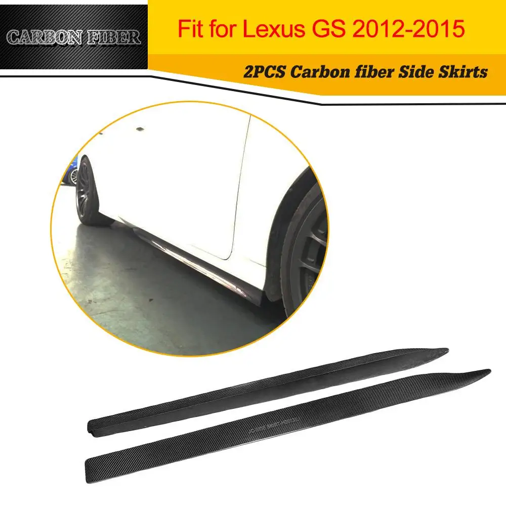 

Carbon Fiber Side Body Skirts Lips for Lexus GS F Sport 2012-2015 Car Styling