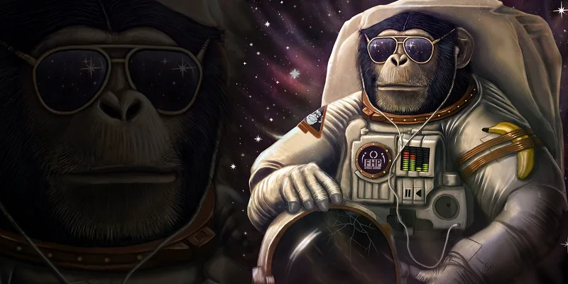 Mandi Handuk Monyet Astronot serviette de plage toalha 