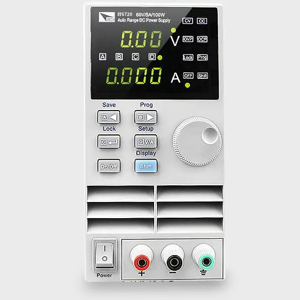 Источник питания постоянного тока IT6720 с автоматическим выбором диапазона 60 В/5