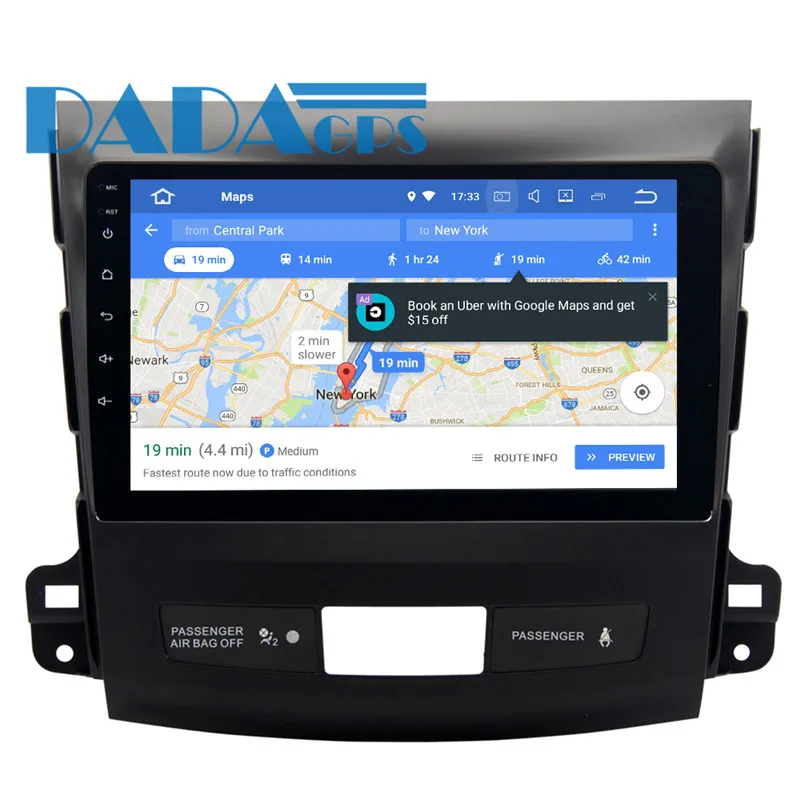 Best Android 8.0 7.1 Radio Car GPS Navigation For Mitsubishi Outlander 2006-2012 For Citroen C-Crosser for Peugeot 4007 no DVD Player 9