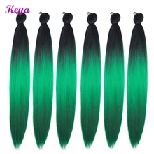 Простые косички предварительно растянутые EZ плетеные волосы яки огромные косички синтетические волосы для наращивания 24 дюйма низкотемпературное волокно для женщин