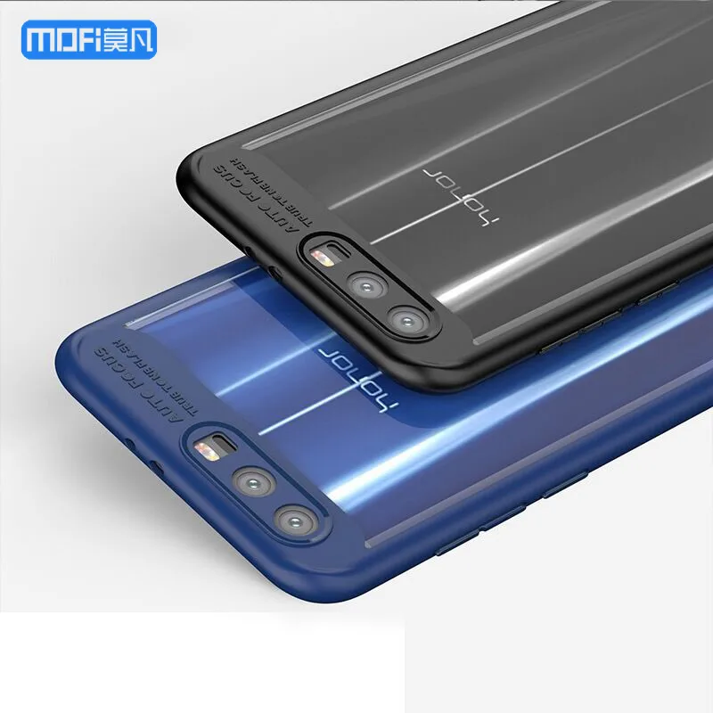 

Honor 9 case for Huawei honor 9 cover transparent case hard PC soft edge blue for huawei honor9 case funda accessories 5.15