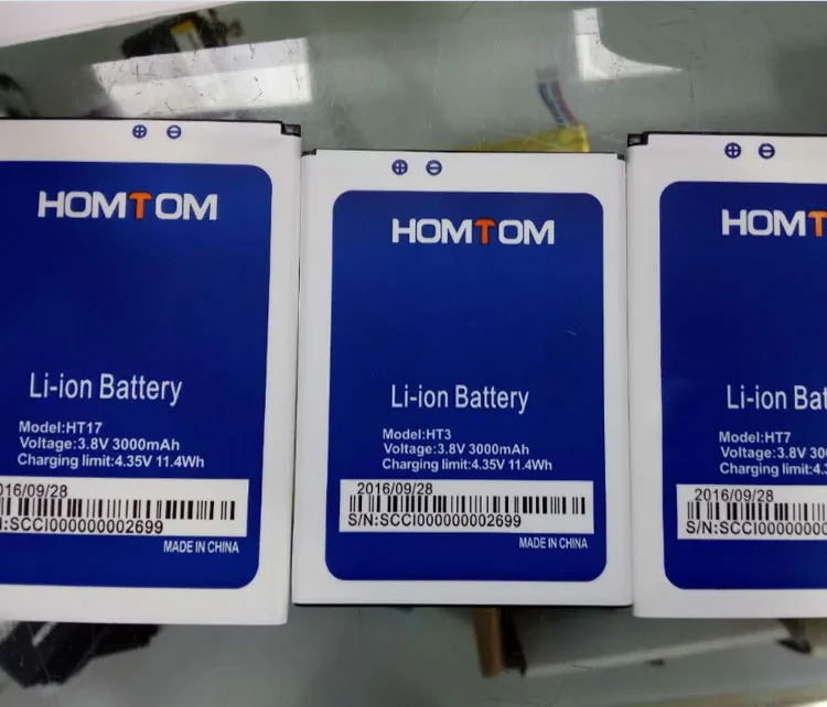 3,8 В батареи Перезаряжаемые Li-Ion литий-полимерный встроенный литий-полимерный аккумулятор для HOMTOM HT17 pro HT3 3000 мАч