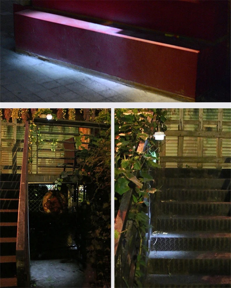waterproof led solar powered fence gutter solar light for garden yard tree solar lamp12