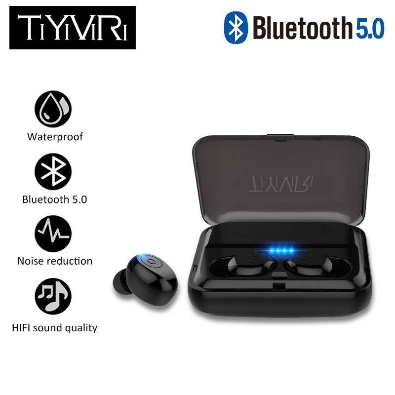 

F9 TWS Wireless Bluetooth Earphones In-Ear Music Earbuds Set Stereo Headset for iphone X 6 7 8 Samsung Xiaomi Retail Box