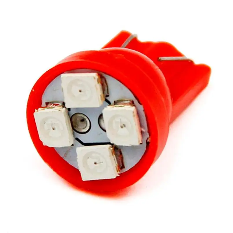 Автомобильный светильник 10 шт. 6 цветов 4SMD T10 1210 smd 4 Светодиодный s автомобильные