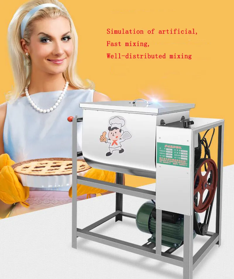 

Hot Sale Commercial Automatic Dough Mixer 5kg Flour Mixer Stirring Mixer The Pasta Machine Dough Kneading 2200W