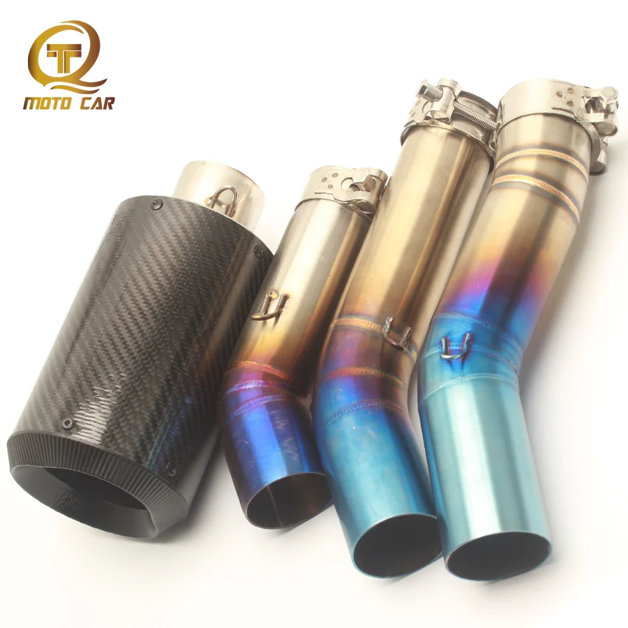 

Refit Motorcycle Exhaust Muffler 51MM Link Pipe Mid Tube Adapter Full Exhaust System for Suzuki GSXR600 GSXR750 K6 K7 K8 Scooter