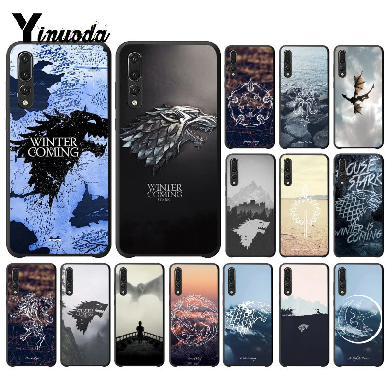 Чехол для телефона Yinuoda Game of Thrones черный чехол Huawei P9 P10 Plus Mate9 10 Mate10 Lite P20 Pro Honor10
