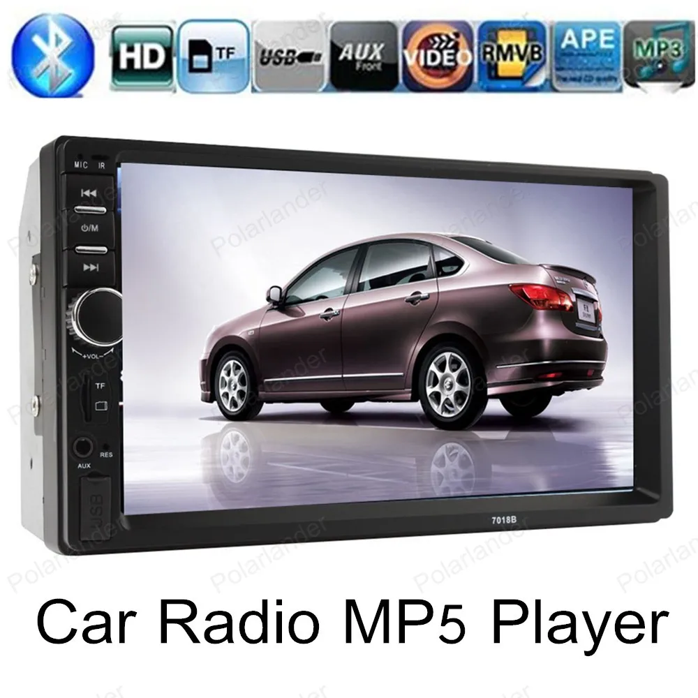  2 DIN 7 Inch Bluetooth Audio In Dash Touch Screen Support Rear Camera for SD/USB Car Radio Audio Stereo MP3 MP5 Player USB 