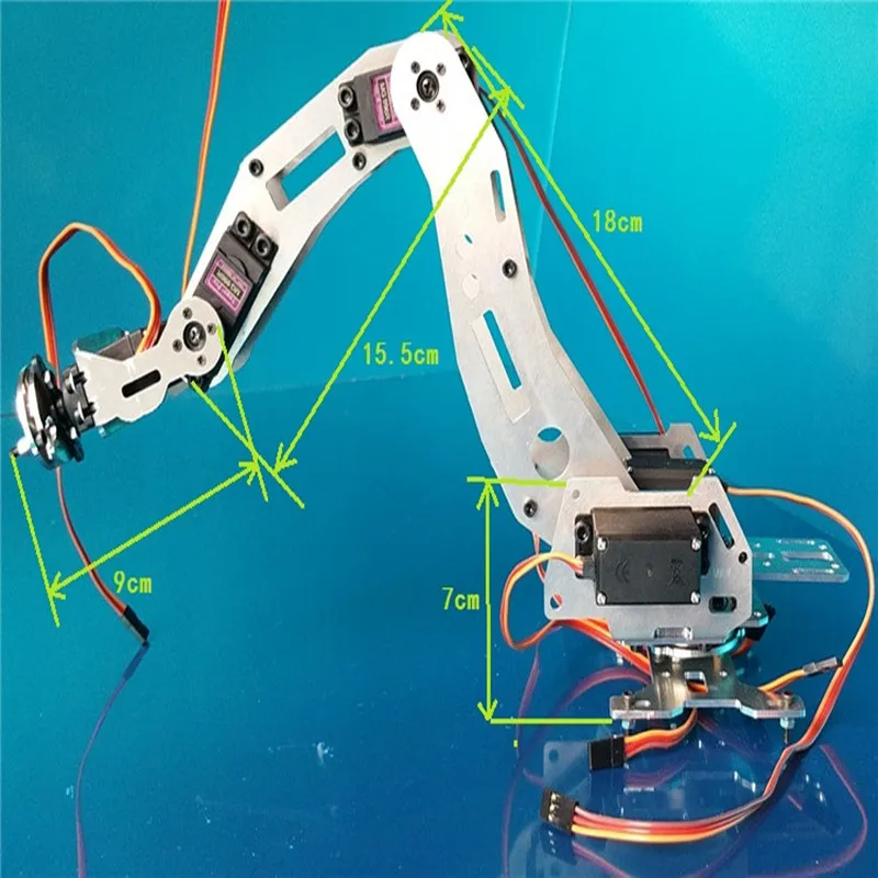 6 DOF рука робота шестиосевые манипуляторы Промышленный Робот Модель робот без контроллера MG996R