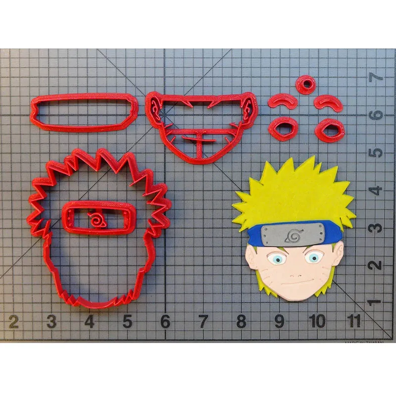 

Japanes Anime Character Luffy Cookie Cutter set Cake Baking Mold Custom 3D printed Naruto Cake Decorating Tools Fondant Mold