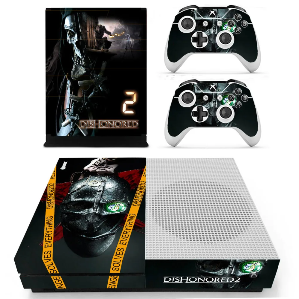 Чехол для игры Dishonored 2 наклейки Xbox One S консоли и обложки контроллеров защитная