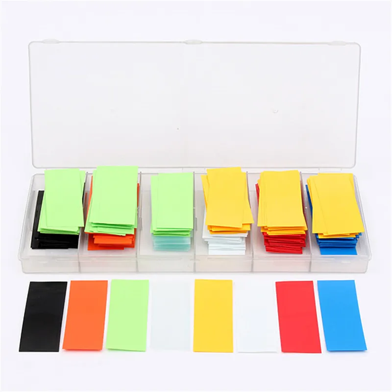 280pcs Colorful 29 5MM 18 5MM PVC Heat Shrink Tubing Tube For 18650 18500 Battery Insulation