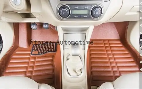 cheap Good carpets! Special car ottomans for Nissan X trail 2014 durable waterproof leather floor mats for X TRAIL 2015,Free shipping