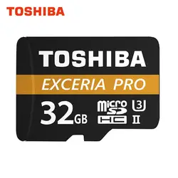 Карта памяти TOSHIBA M501 EXCERIA PRO U3 Micro SD 32 Гб SDHC 64 Гб SDXC UHS-II класс 10 U3 4 K HD Скорость чтения до 270 МБ/с./с tf карта