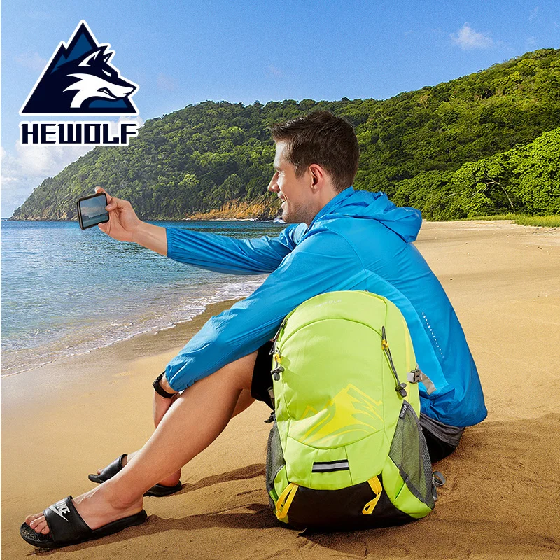 Hewolf 4 цвета 30L рюкзак для кемпинга нейлоновый мешок водонепроницаемый альпинистский походный пляжный рюкзак для мужчин и женщин