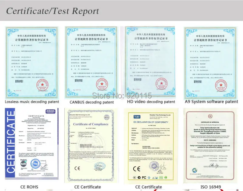 Certificates