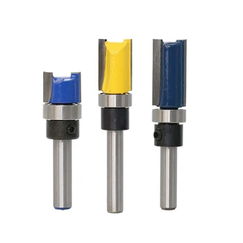 

1/4" Wood Working Milling Cutter Router Bit For Wood Alloy Blade Carbon Steel Handle Cutter Router For Wood Working