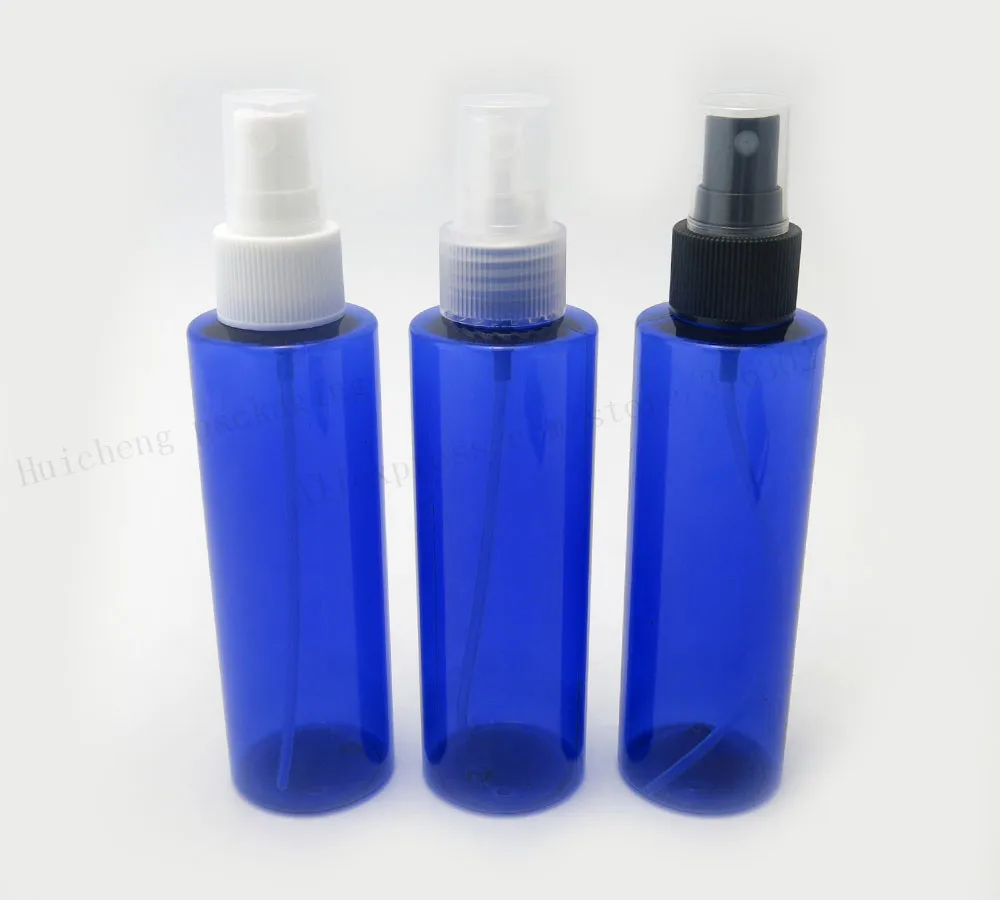 30X150 мл синий бутылка с распылителем из ПЭТ 150cc пластмассовый распылитель для духов 5 унц. туман аэрозольный контейнер