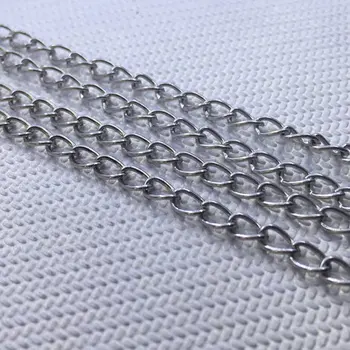 

10 meter 5,5x3,5 mm silver tone chaintheof