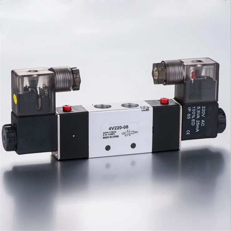 

1/4" Double head double position solenoid valve 4V220-08