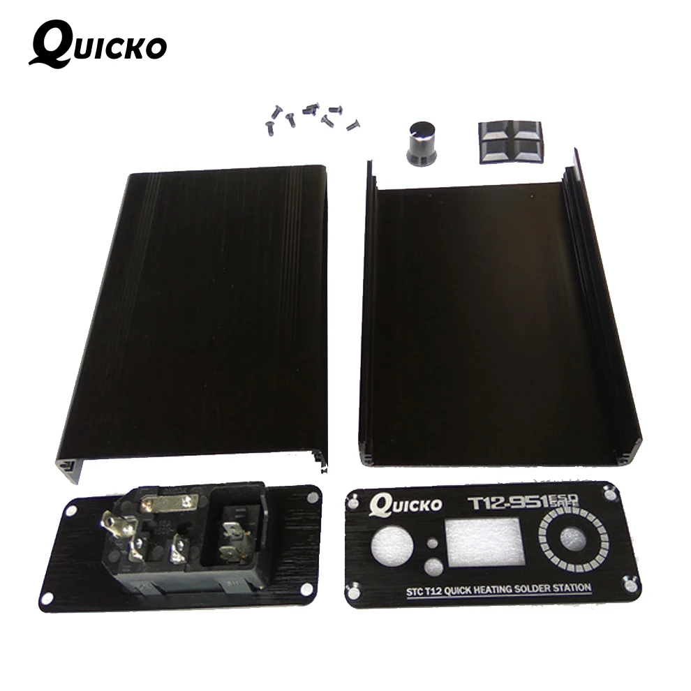 QUICKO STC T12 СВЕТОДИОДНЫЙ Цифровой паяльник DIY комплекты контроллер температуры ver использовать для HAKKO T12 ручка переключатель вибрации