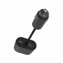 For Original Xiaomi ROIDMI Car Dual Cigarette Lighter Splitter 1 to 2 Charging Ports Car Charger Adapter For iPhone 5 5S 6 6S