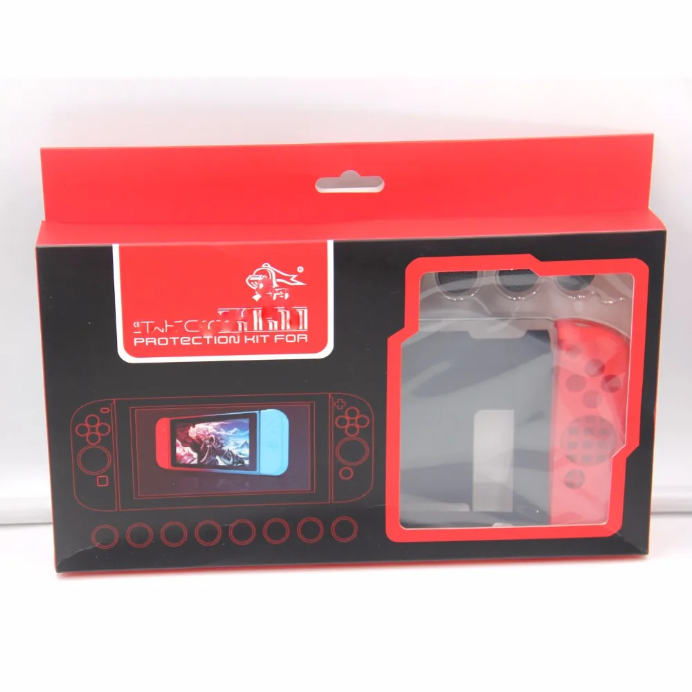 2 комплекта для контроллера консоли Nintendo Switch 11 в 1/6 1 защитный силиконовый чехол С