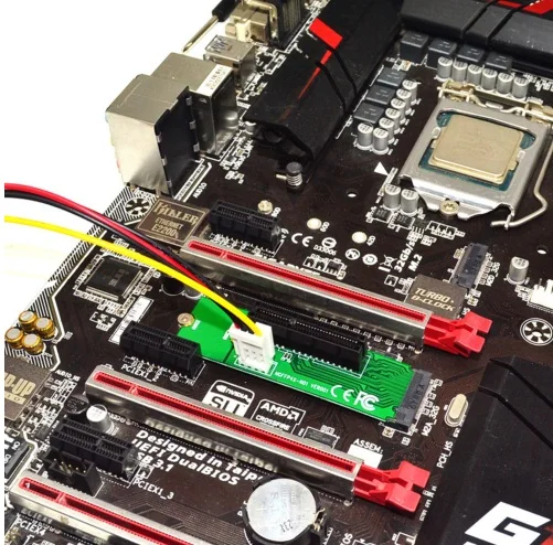  100 Stücke adapter m2 pcie M.2 NGFF SSD Stecker auf PCI-e Express 4X Weibliche m2 pci-e Konverter A