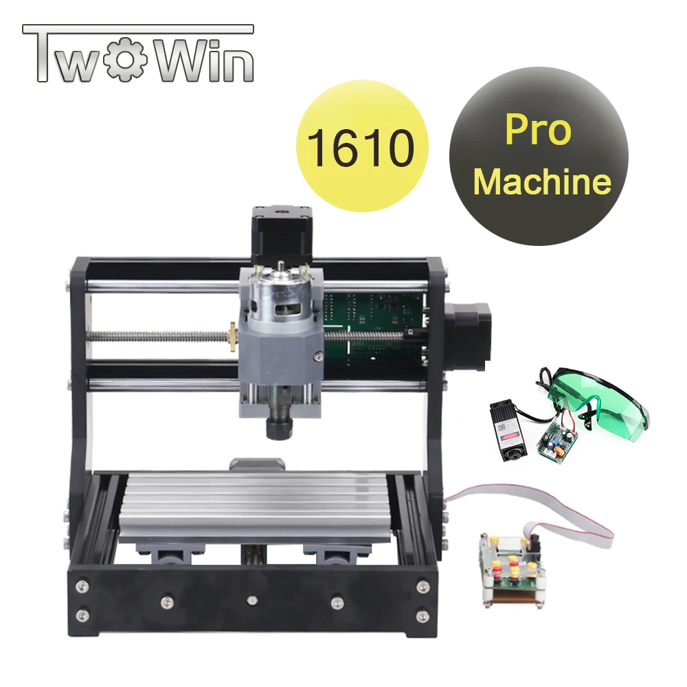 

1610 Pro DIY Engraving Machine with Offline Controller Mini Upgrade ER11 Laser Milling Machine Three-axis GRBL Software