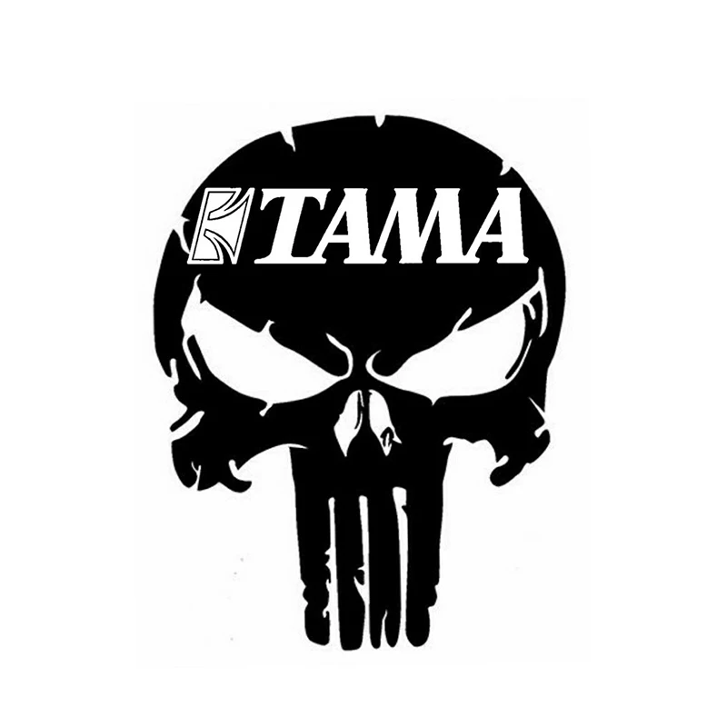 

6 inch car stickers TAMA PUNISHER SKULL stickers Vinyl cut window decal sticker DRUMS