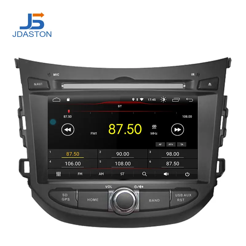 JDASTON 7 дюймовый Android 10 автомобильный DVD плеер для HYUNDAI HB20 мультимедийный GPS