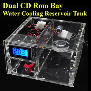 

Double Optical Drive Water Cooling Water Reservoir Tank G1/4 Desktop Integrated Notebook Water Pump Industrial Thermometer