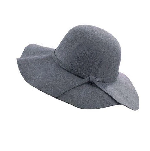 gray Осень зима лето мода Fedoras Винтаж чистый женская пляжная шляпа от солнца женский волны с большими полями шляпа от солнца Fedoras леди шляпа от солнца - Цвет: gray