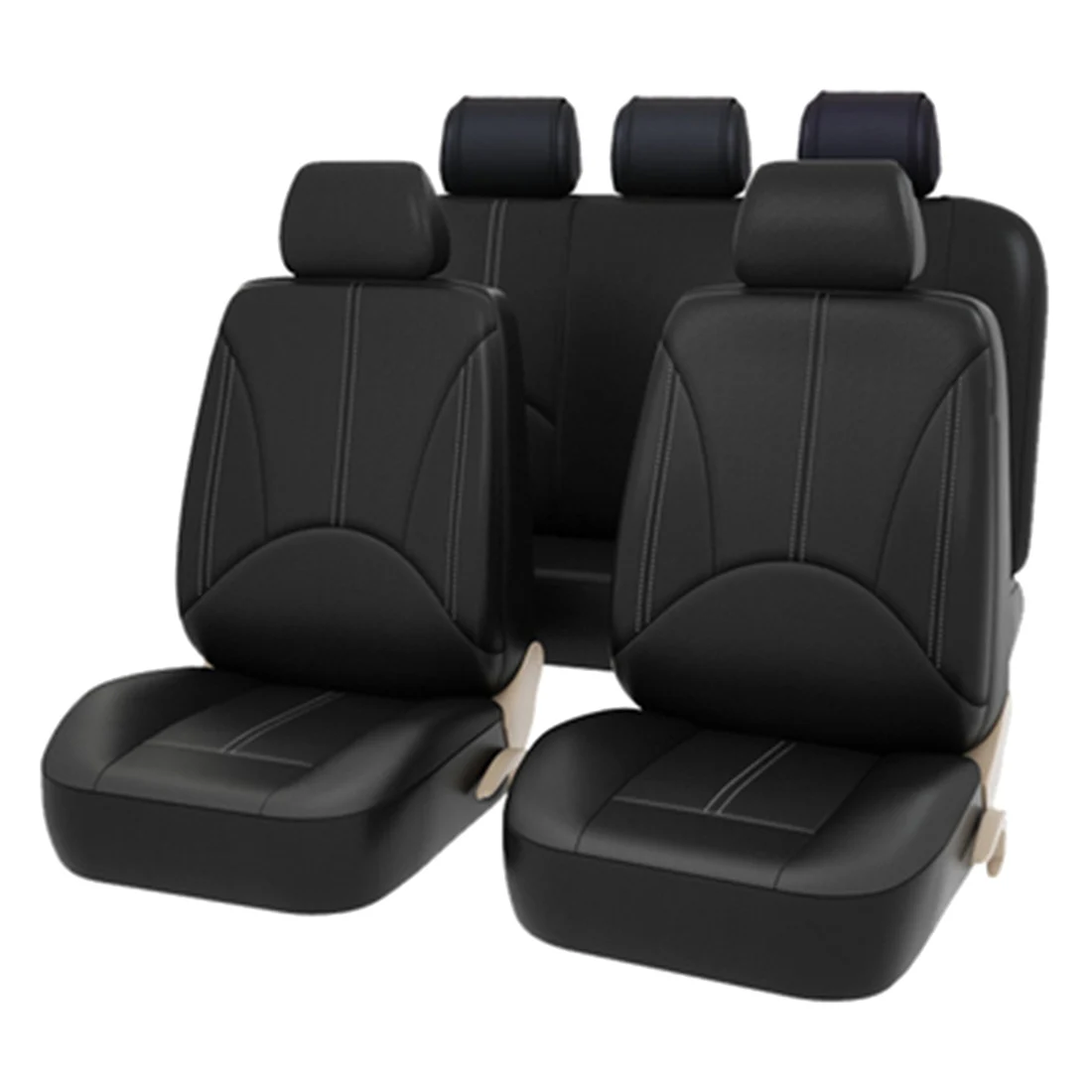 Kopen PU Leer Auto Universele Auto Stoelhoezen Automotive Stoelhoezen voor toyota lada kalina granta priora renault logan