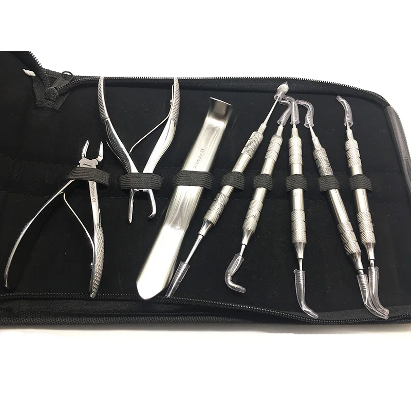 

Stubby Handle Elevator & Instrument Dental Kit/ 14 pcs