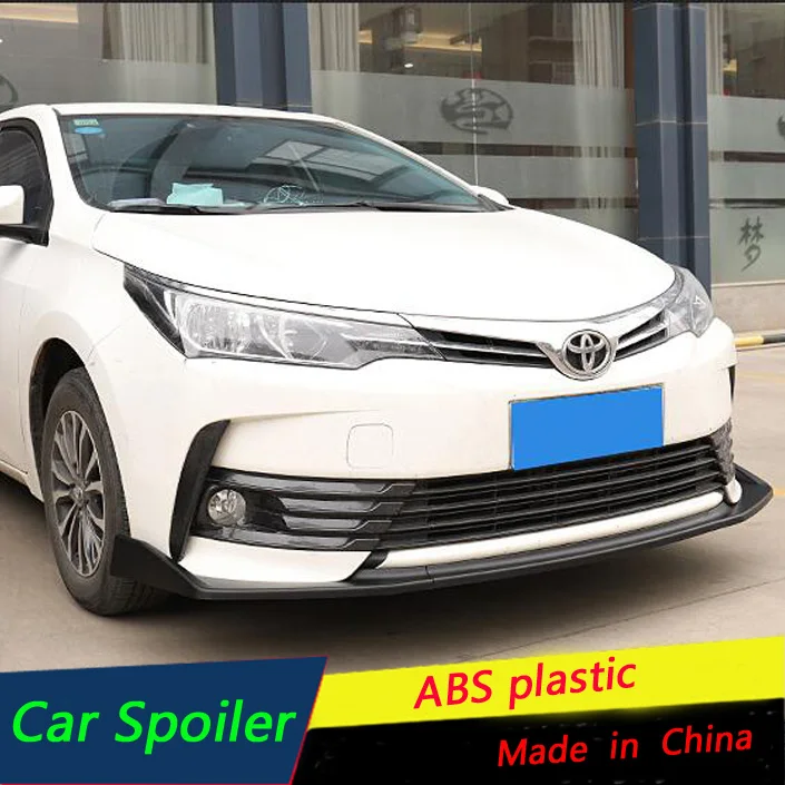 

For Toyota Corolla 2018 New front Bumper Diffuser Bumpers Protector Spoiler Body kit bumper Front shovel lip Front spoiler black