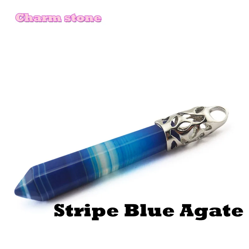 Ожерелье из натурального хрусталя с шестигранными подвесками шестиугольный