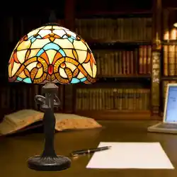 10 дюйм(ов) Nordic барокко Тиффани стекло лампа прикроватная тумбочка для спальни для чтения Свадебные средиземноморской исследование