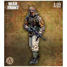 Немецкая Submachine Gun Soldier World War II, 1/35 весы, миниатюрные неокрашенные модели из смолы, Набор фигурок, бесплатная доставка