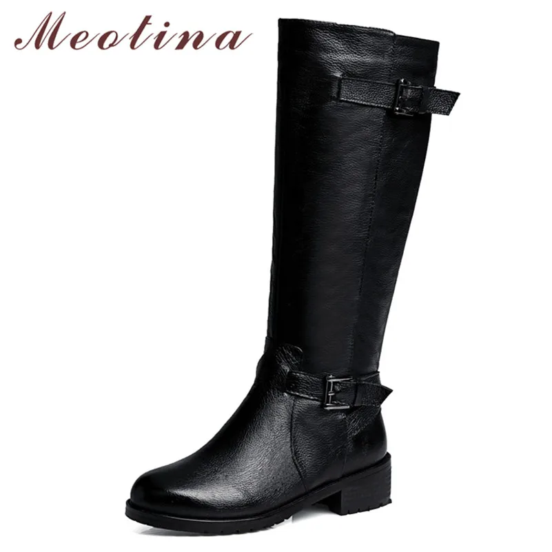 genuine leather riding boots