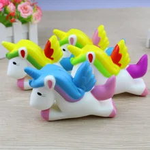 

PU slow rebound bread cake squishy Pegasus Unicorn foam decompression toy Squishy Slow Rising Cute Cartoon Straps Pendant Soft