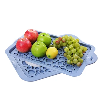 

Creative Double Water Cup Drain Storage Plate Home Rectangle Simple Living Room Fruit Dish Water Cup Tray Tea Organize Tray Tool