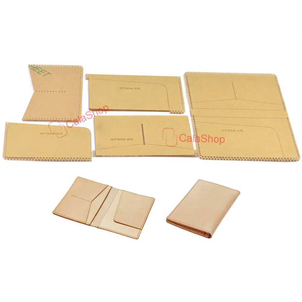us 19 94 5 off 1 pcs lot leather passport wallet templates clear acrylic for handmade craft pattern diy accessories model 834 in leathercraft tool paper wallet templates