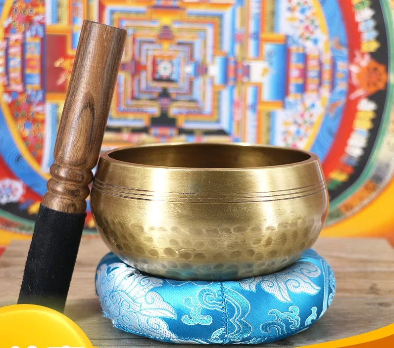 Тибетская медная чаша Поющая буддийская декоративная настенная Посуда Украшение дома декоративная настенная посуда тибетская ручная работа